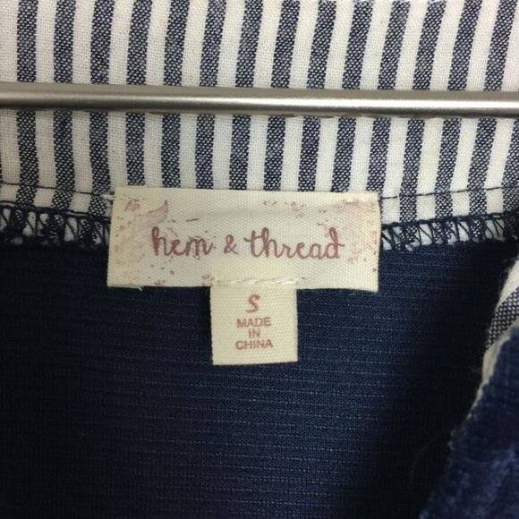 HEM & THREAD Velour Layered Top Small - Picture 4 of 5